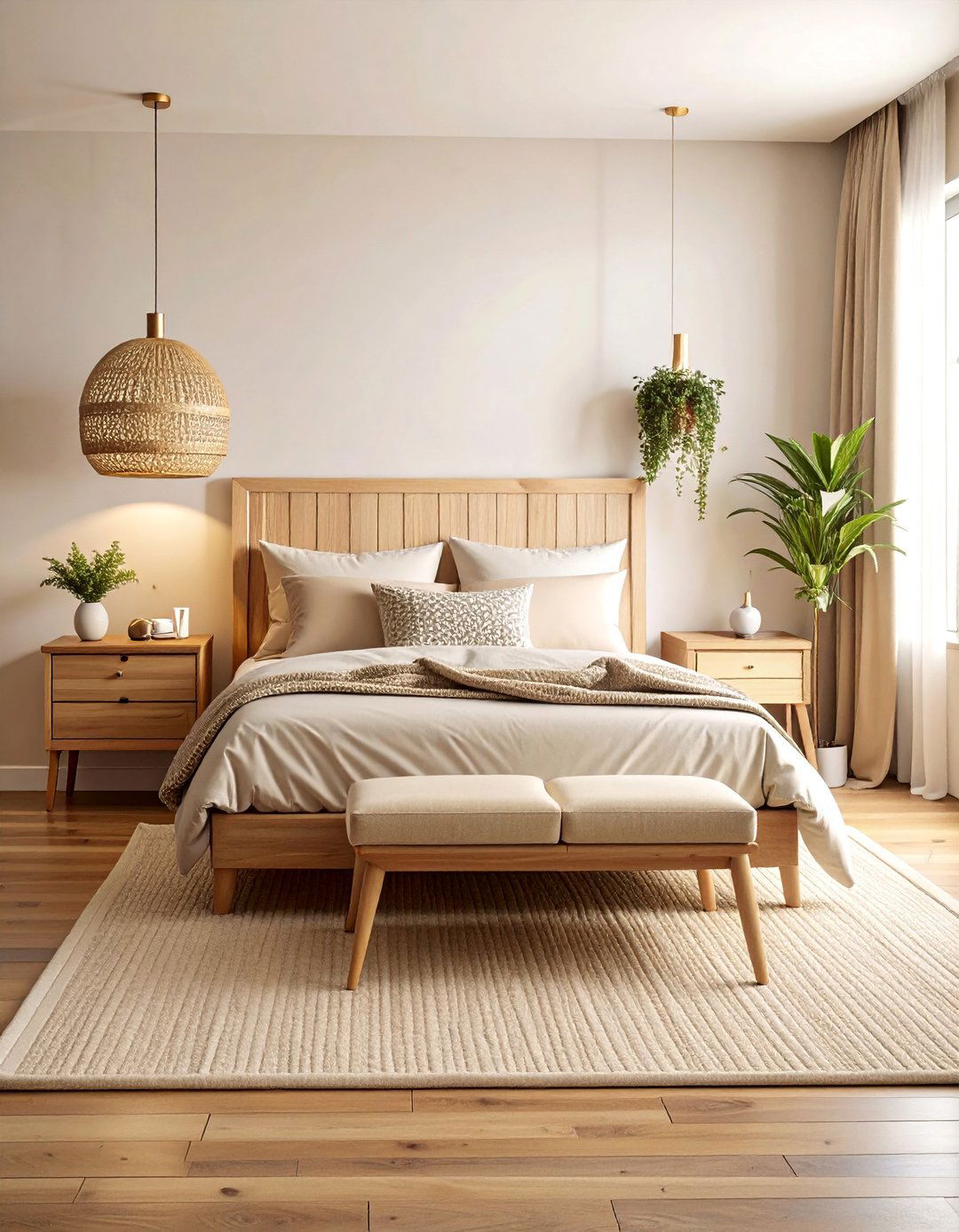 Warm Beige Cozy Minimalism - 25 Clean Girl Room Ideas