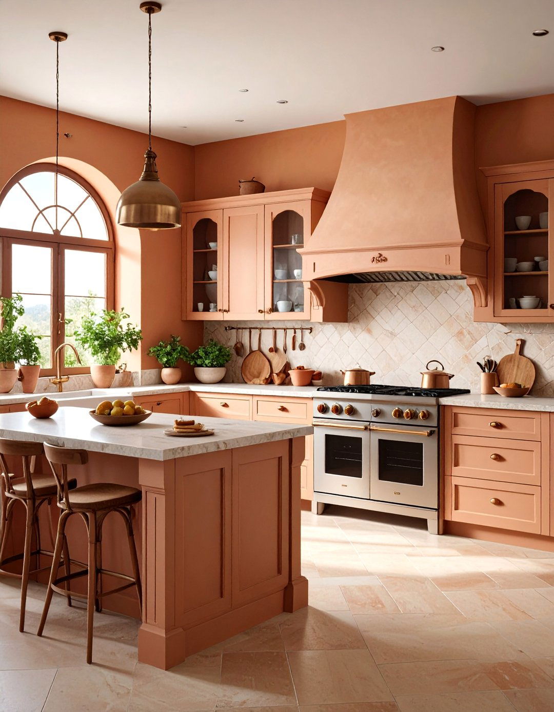 Warm Earth Tone Kitchen with Ochre and Sienna Palette - 25 Spanish Style Kitchen Ideas