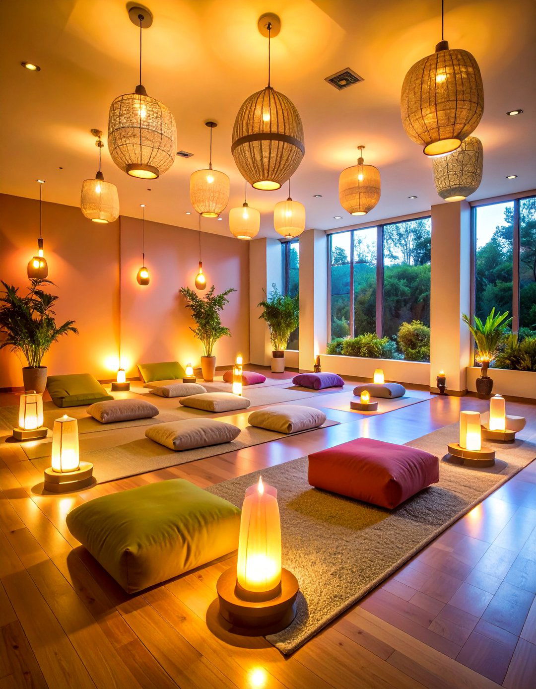 Warm Lighting Sanctuary with Ambiance Control - 25 Therapist Office Decor Ideas