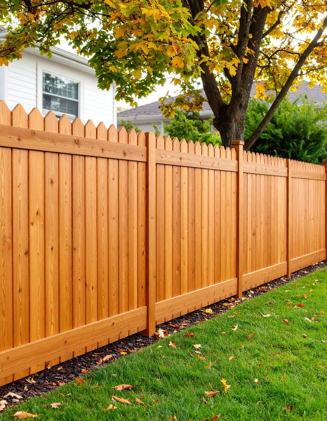 Warm Maple Vinyl Fence for Natural Variation - 25 Vinyl Fence Colors