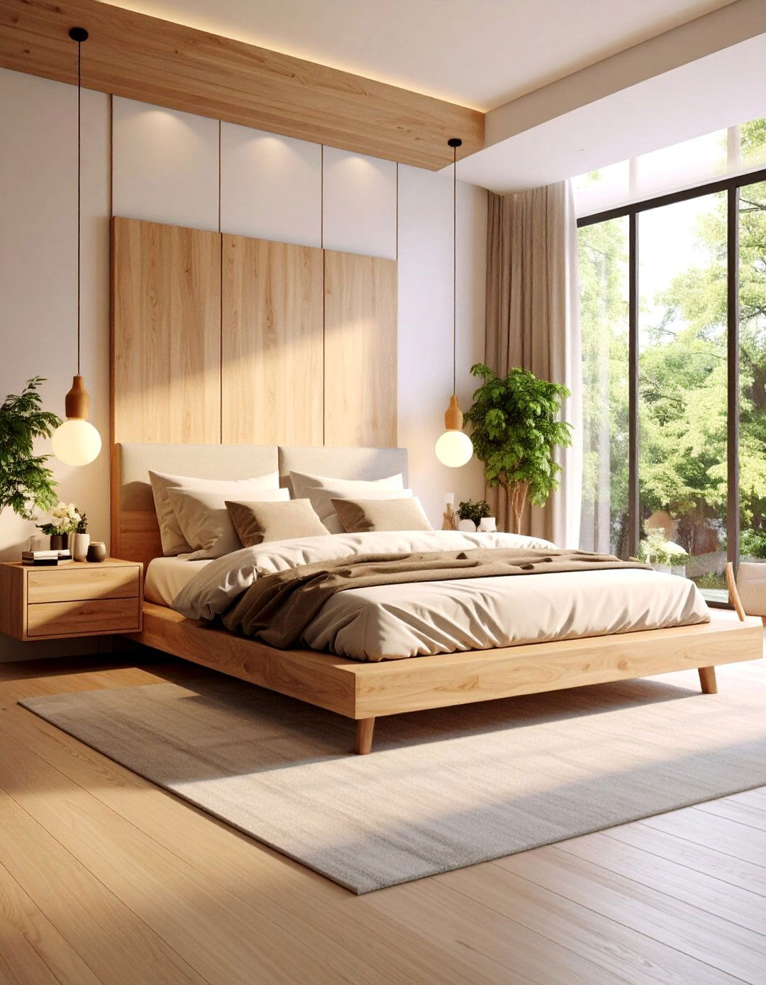 Warm Minimalist Bedroom with Organic Modern Elements - 25 Dreamy Bedroom Design Ideas