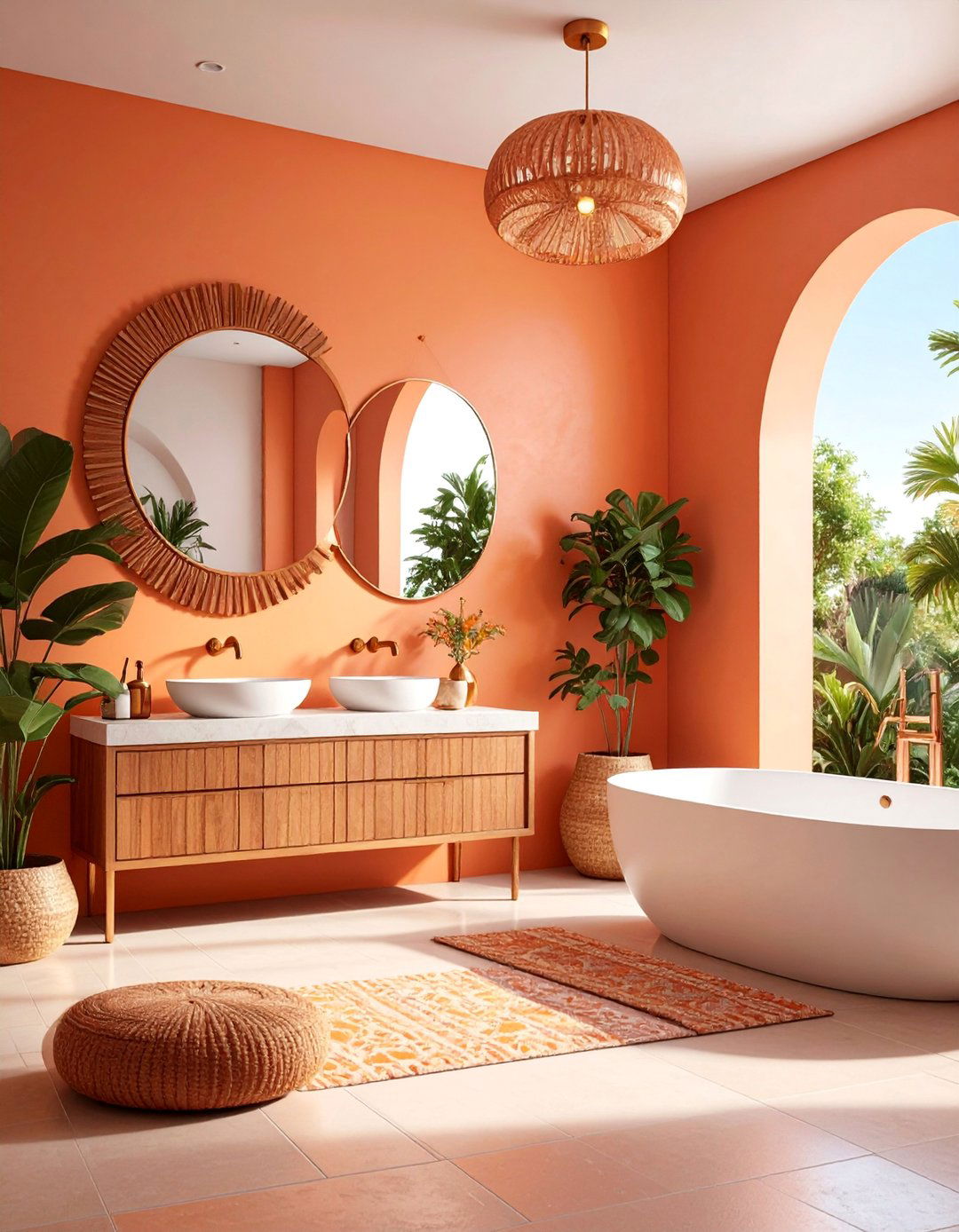 Warm Sunset Colors Spanish Style Bathroom - 25 Spanish Style Bathroom Ideas