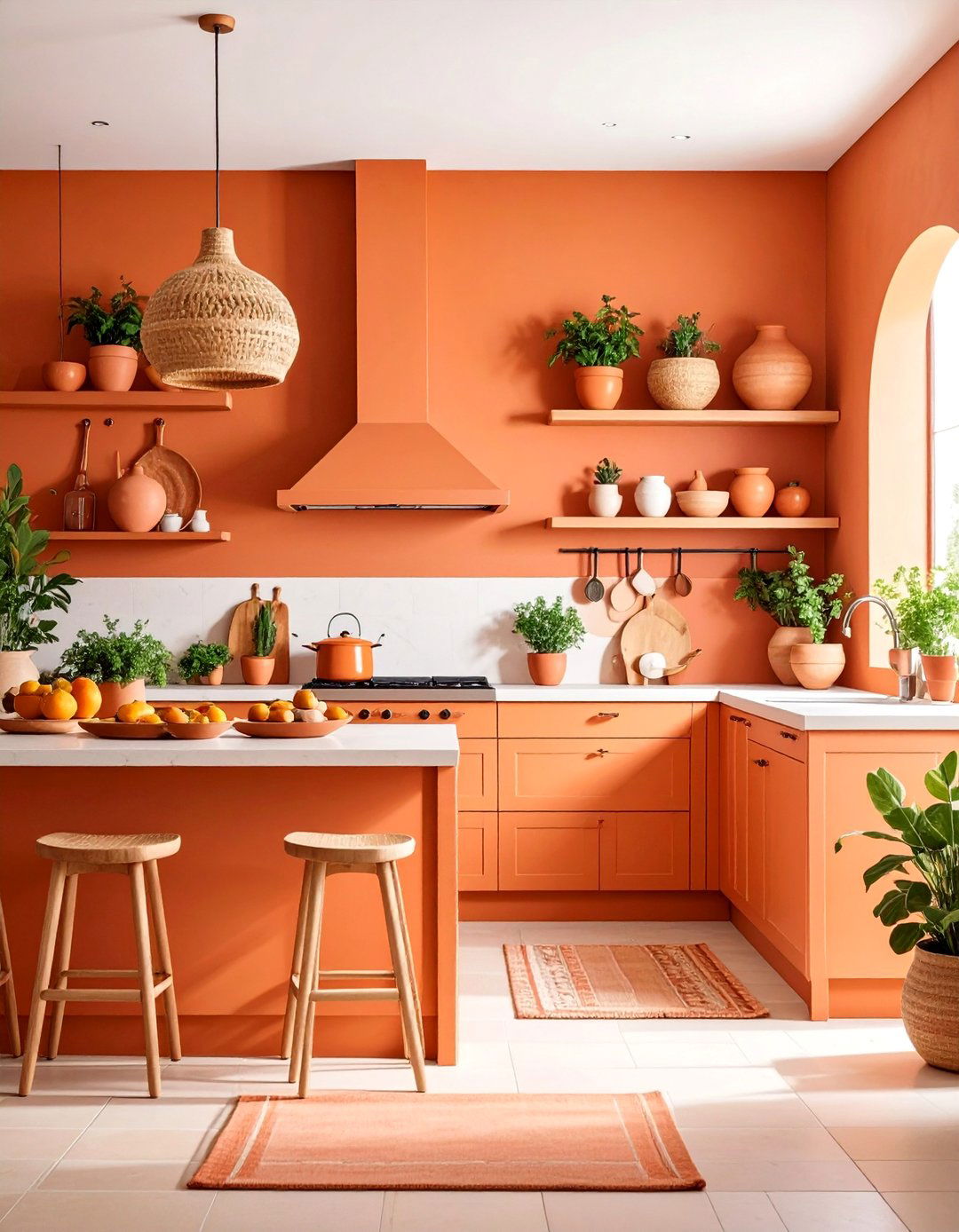 Warm Terracotta Color Palette Kitchen - 25 Earthy Kitchen Ideas