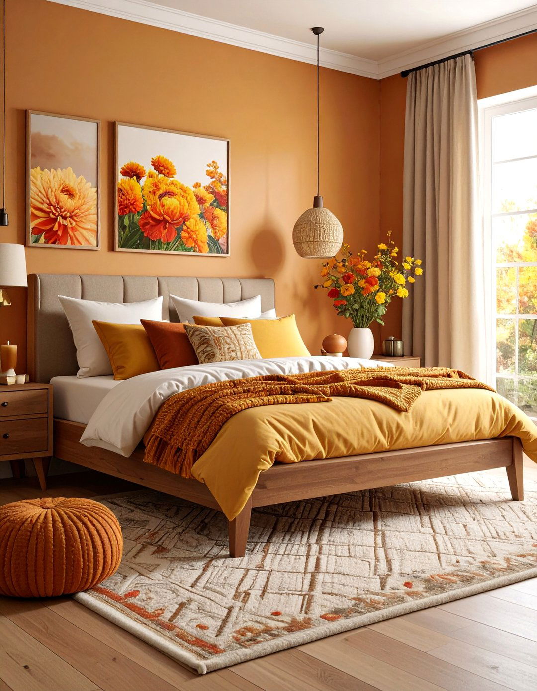 Warm Terracotta and Cream Oasis - 25 Chinoiserie Bedroom Ideas