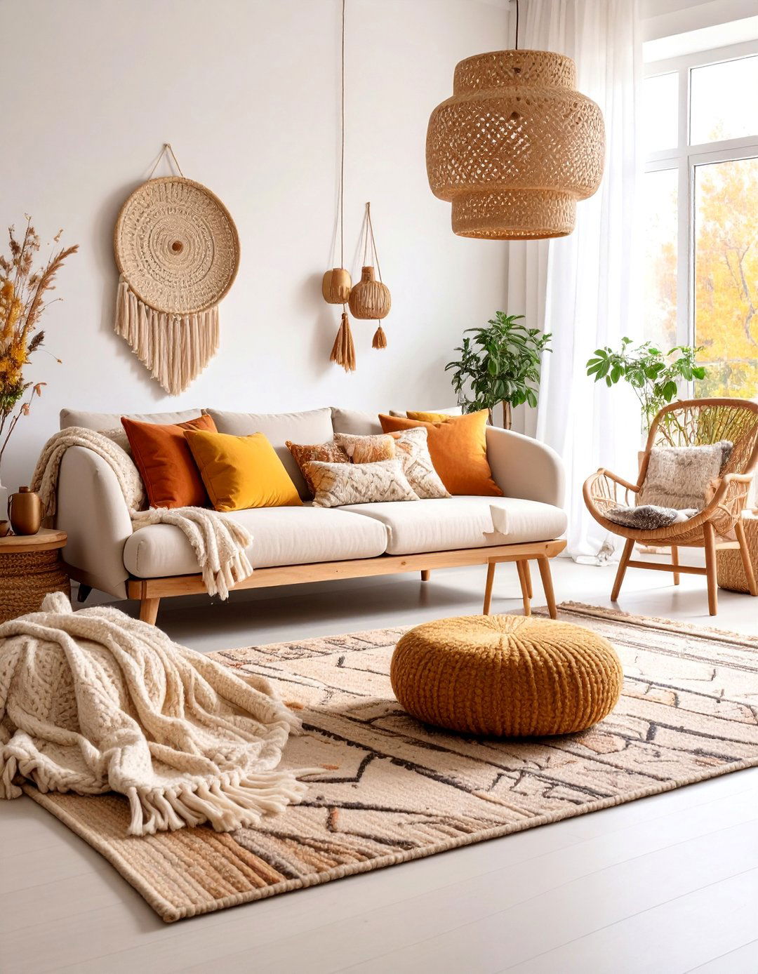 Warm White Elegance with Textural Interest - 25 Living Room Paint Colors