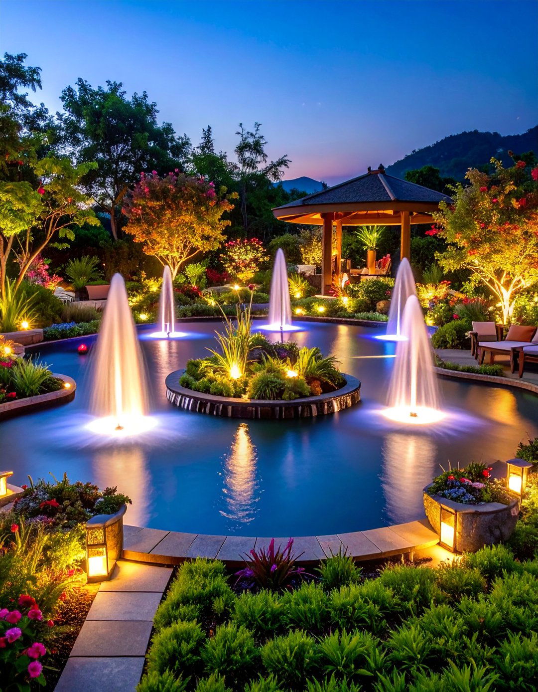 Water Feature Garden Paradise - 25 Garden Decor Ideas