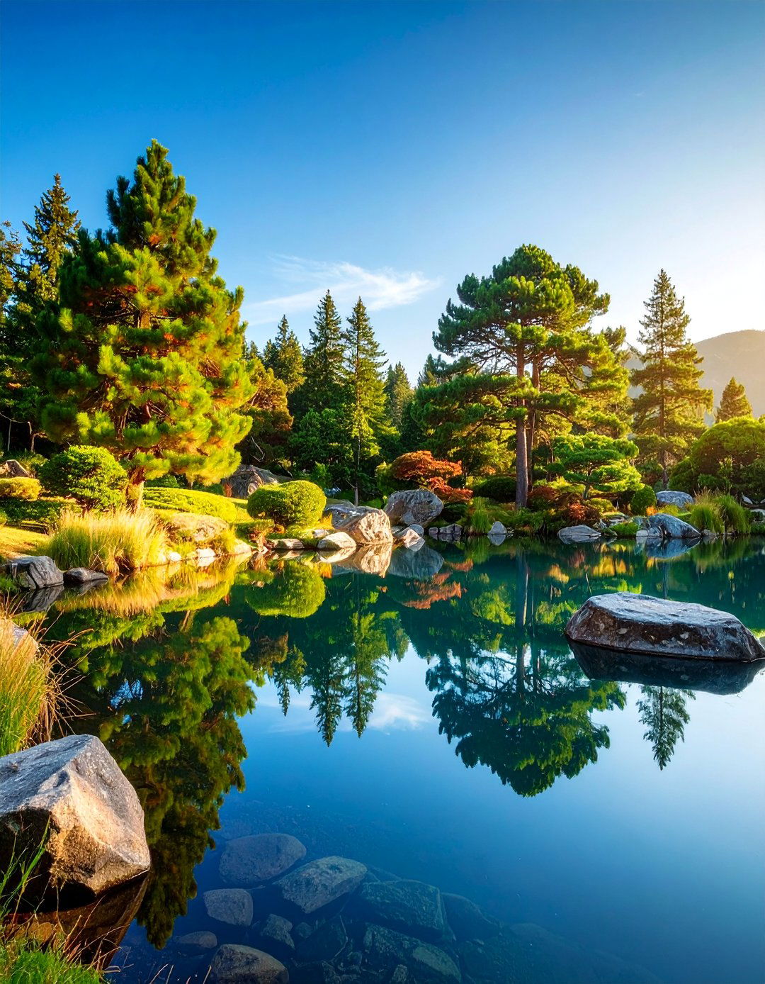 Water Feature Pine Landscape - 25 Pine Tree Landscape Ideas