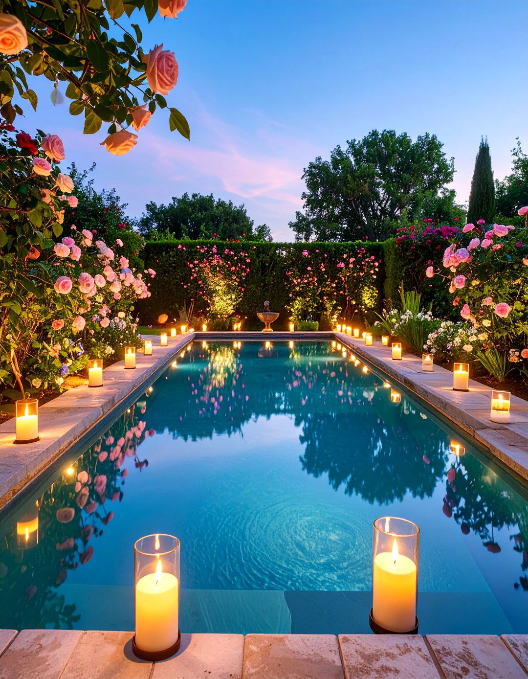 Water Feature Rose Garden - 25 Rose Garden Ideas