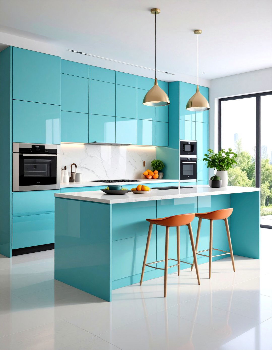 Waterfall Island with Hidden Appliances - 25 Waterfall Kitchen Island Ideas