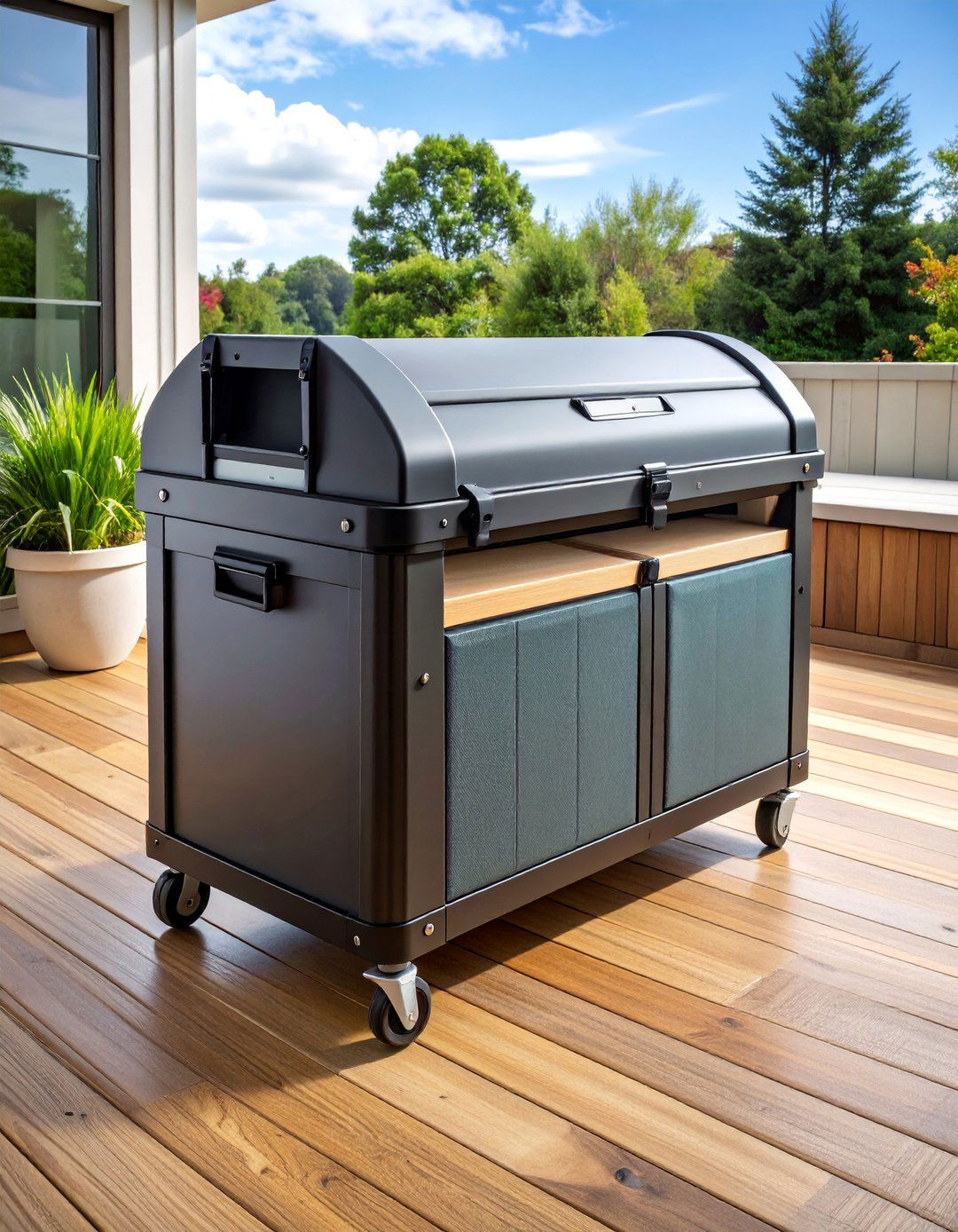 Waterproof Deck Box Shoe Storage - 25 Outdoor Shoe Storage Ideas