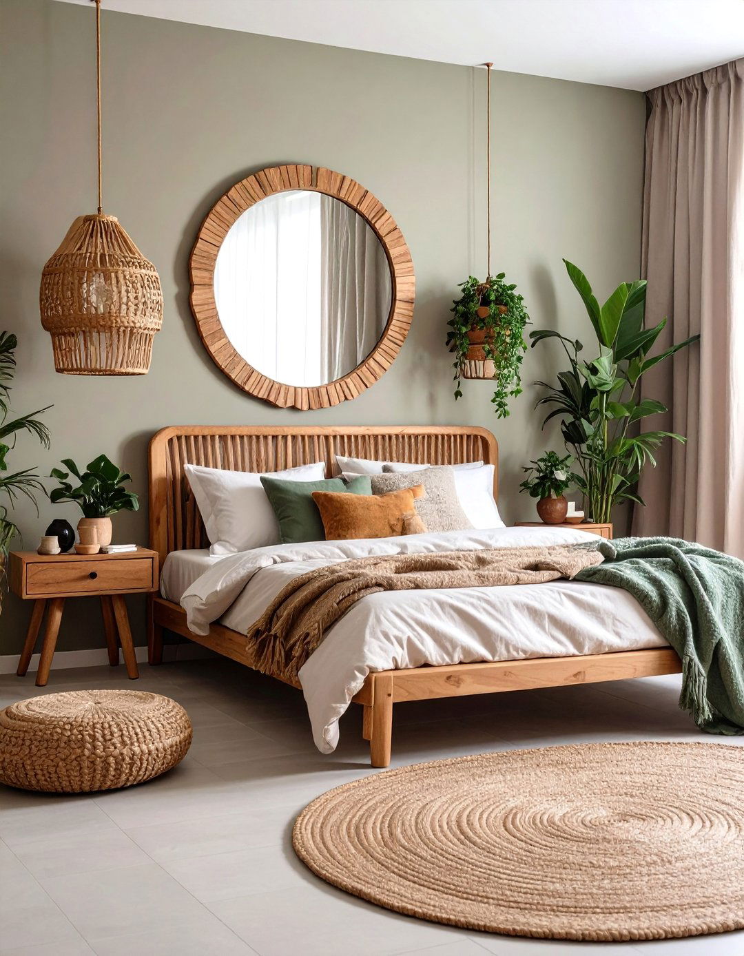 Wavy Irregular Shaped Wall Mirror - 25 Bedroom Mirror Ideas
