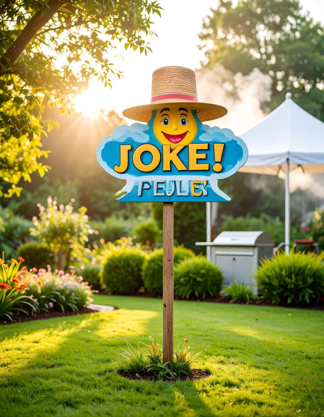 Weather Resistant Joke Signs for Climate Humor - 25 Funny Garden Sign Ideas
