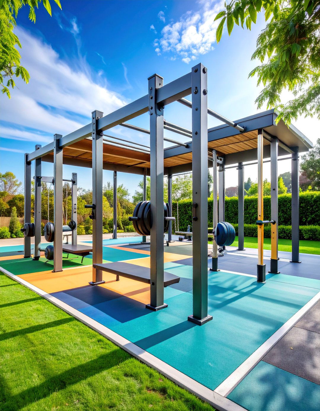 Weather Resistant Strength Training Station - 25 Outdoor Gym Ideas