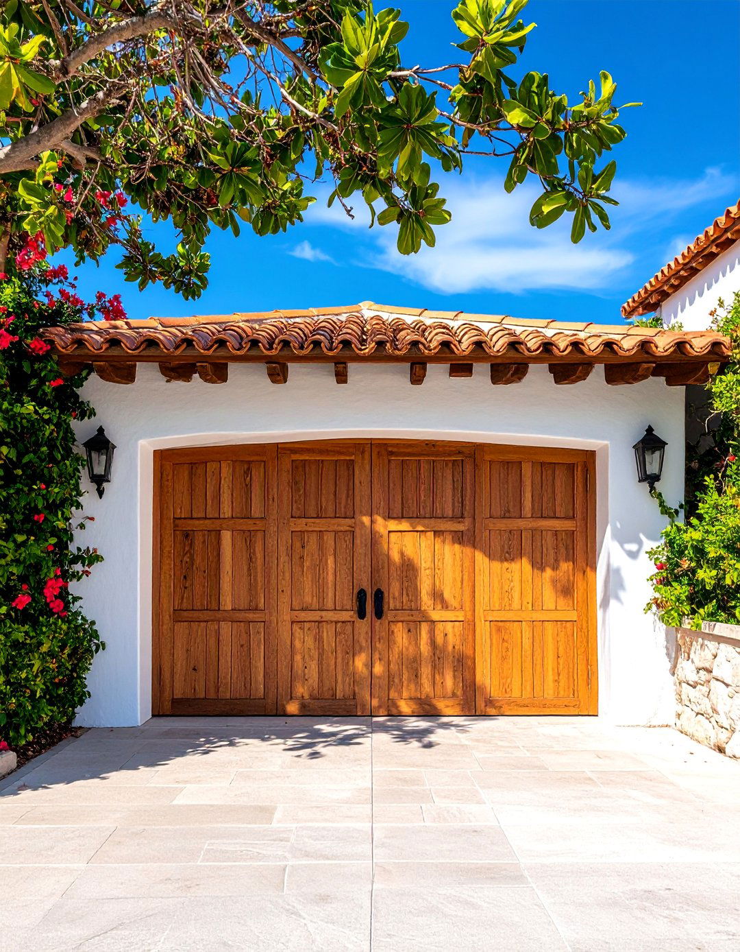 Weathered Driftwood Coastal - 25 Garage Door Paint Ideas