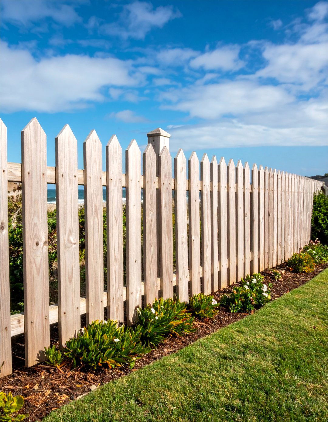 Weathered Driftwood Vinyl Fence for Coastal Appeal - 25 Vinyl Fence Colors