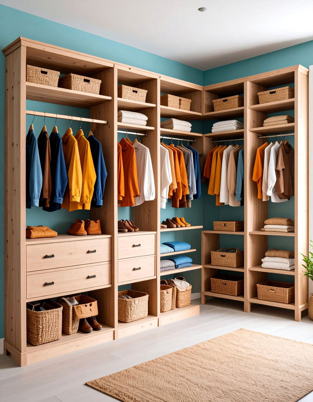 Weathered Fence Post Closet with Country Charm - 25 Rustic Closet Ideas