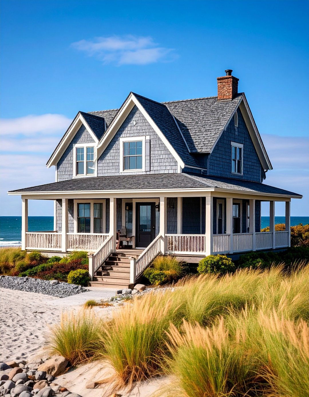 Weathered Grey Shingle with Black Trim Coastal - 25 Grey House With Black Trim