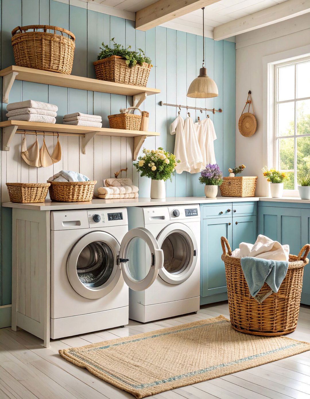 Weathered Wood Sign Display Laundry Room - 25 Rustic Laundry Room Ideas