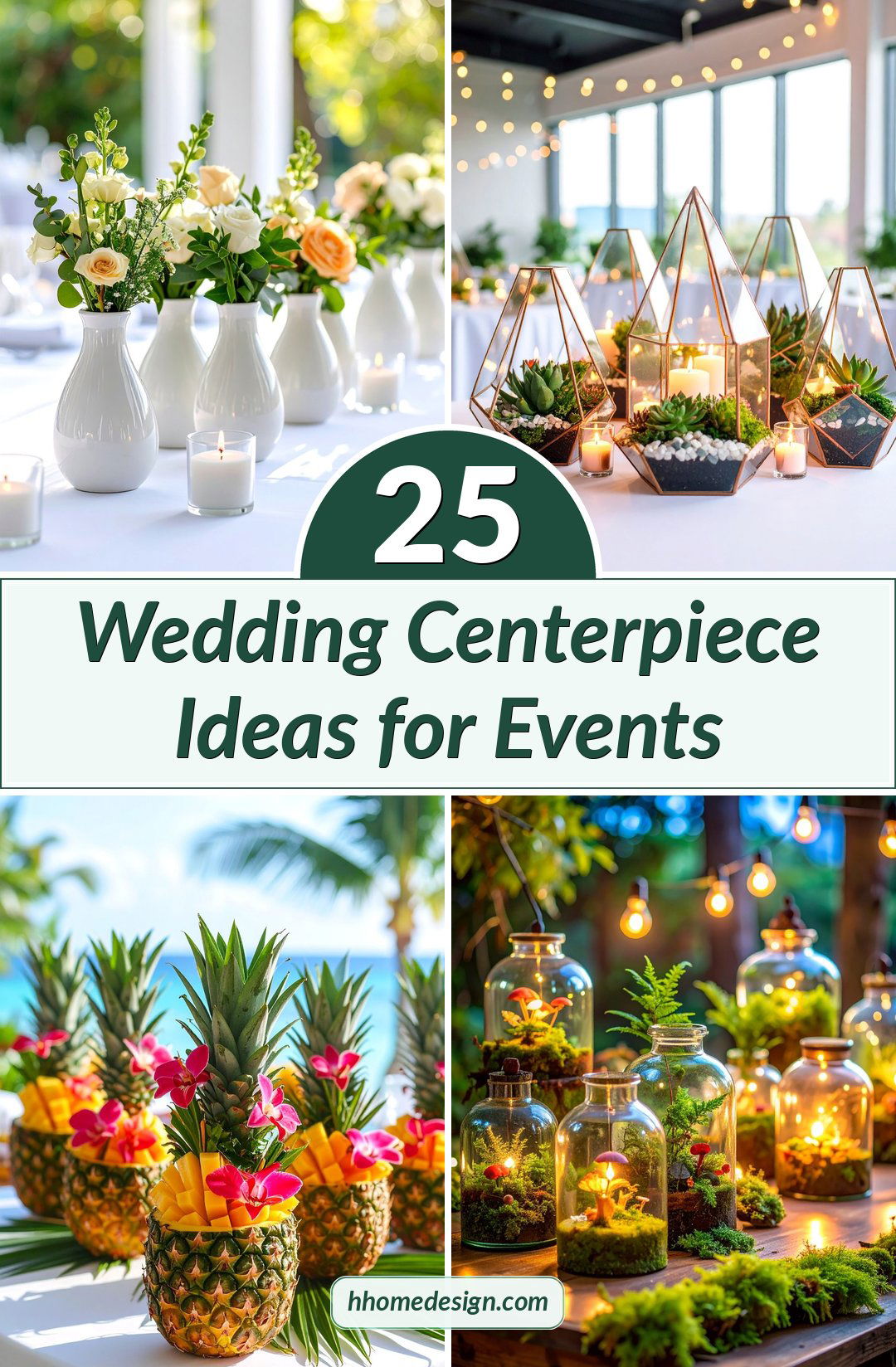 25 Wedding Centerpiece Ideas for Events