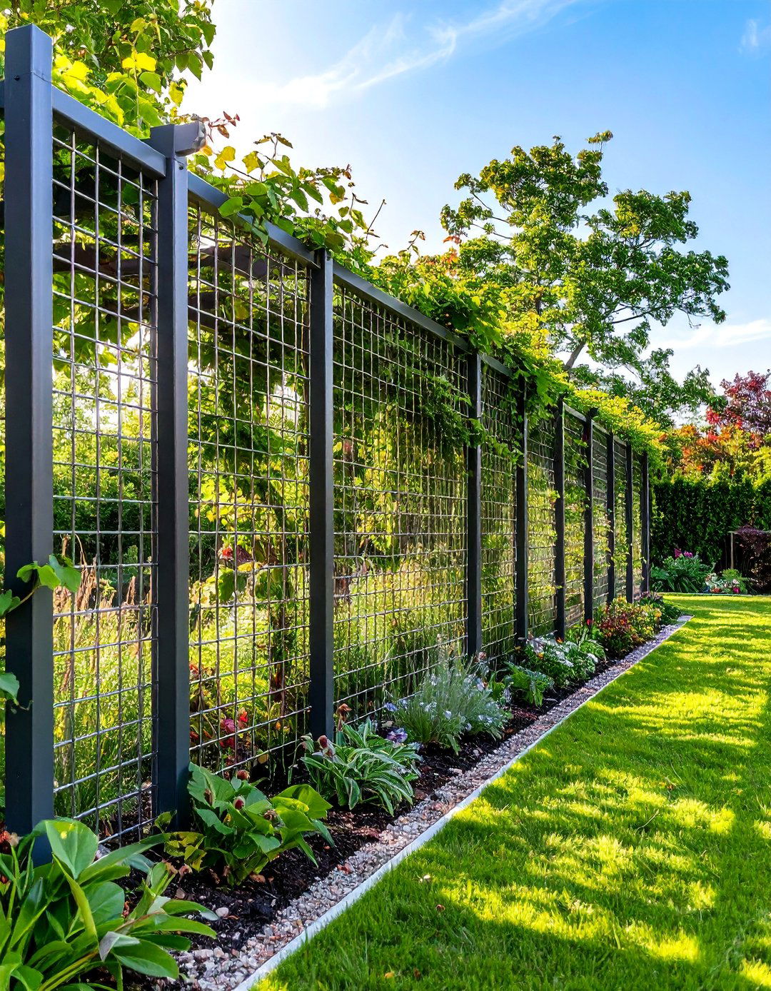 Welded Wire Panel Trellis Wall - 25 Tomato Trellis Ideas