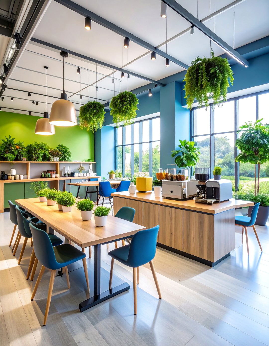 Wellness Focused Coffee Sanctuary - 25 Office Coffee Station Ideas