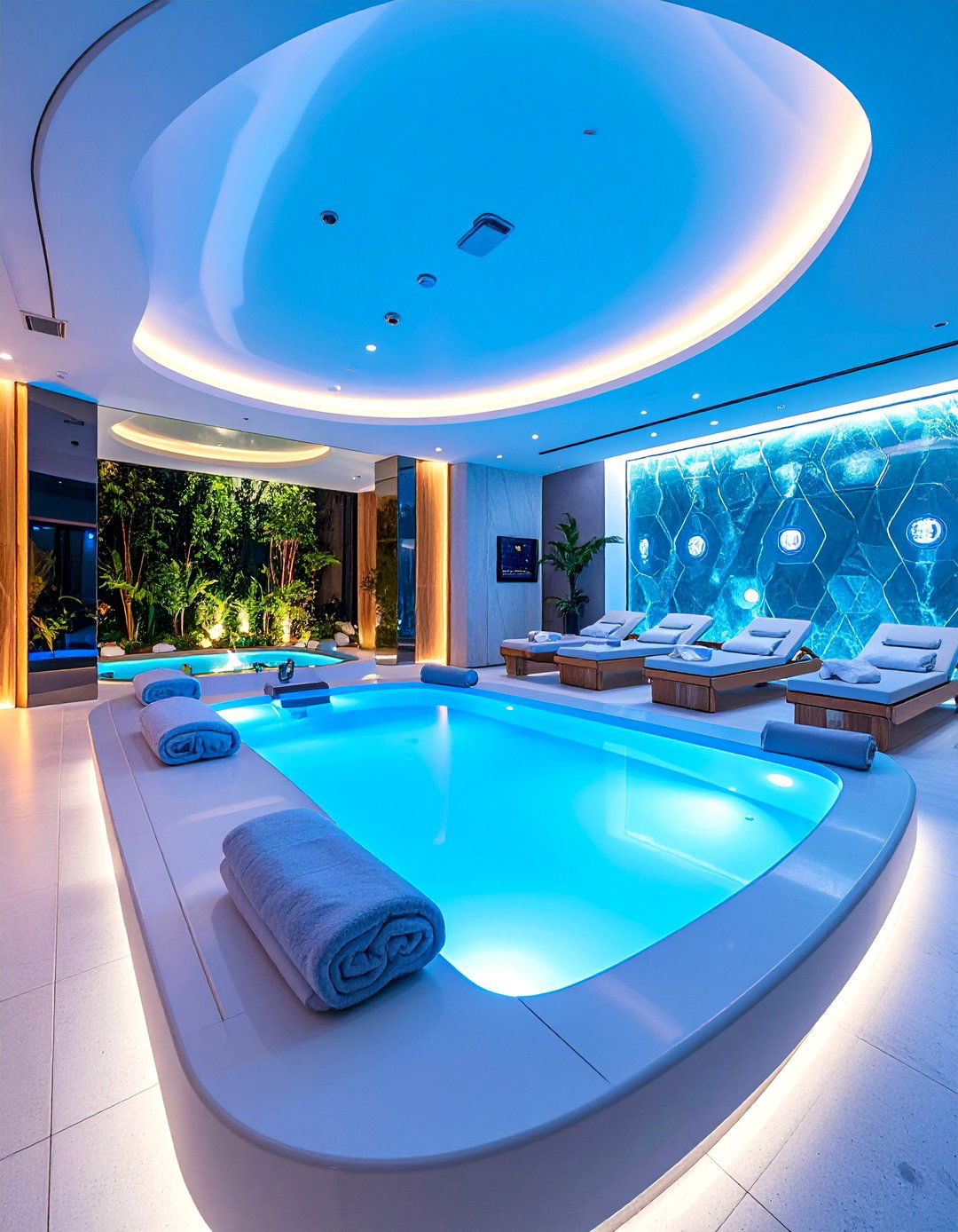 Wellness Technology Spa with Smart Home Integration - 25 Spa Decor Ideas