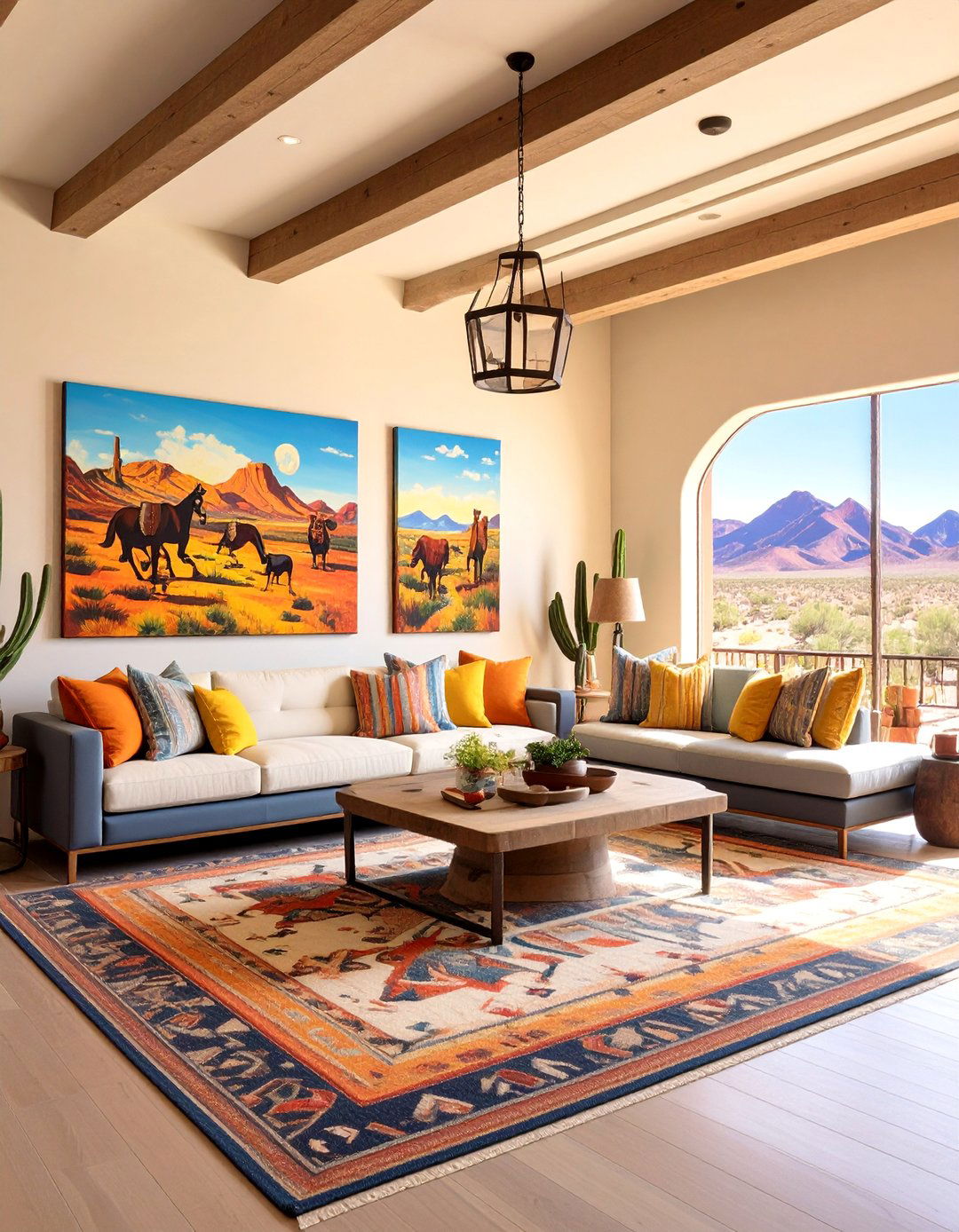 Western Art Gallery Living Room - 25 Western Living Room Ideas