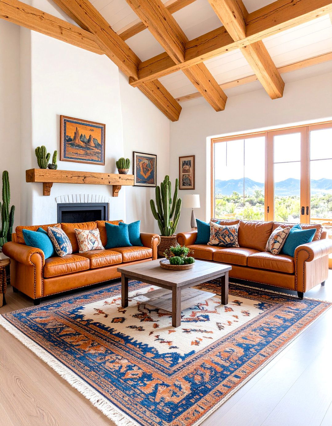 Western Ranch Style Cabin Living Room - 25 Cabin Living Room Ideas