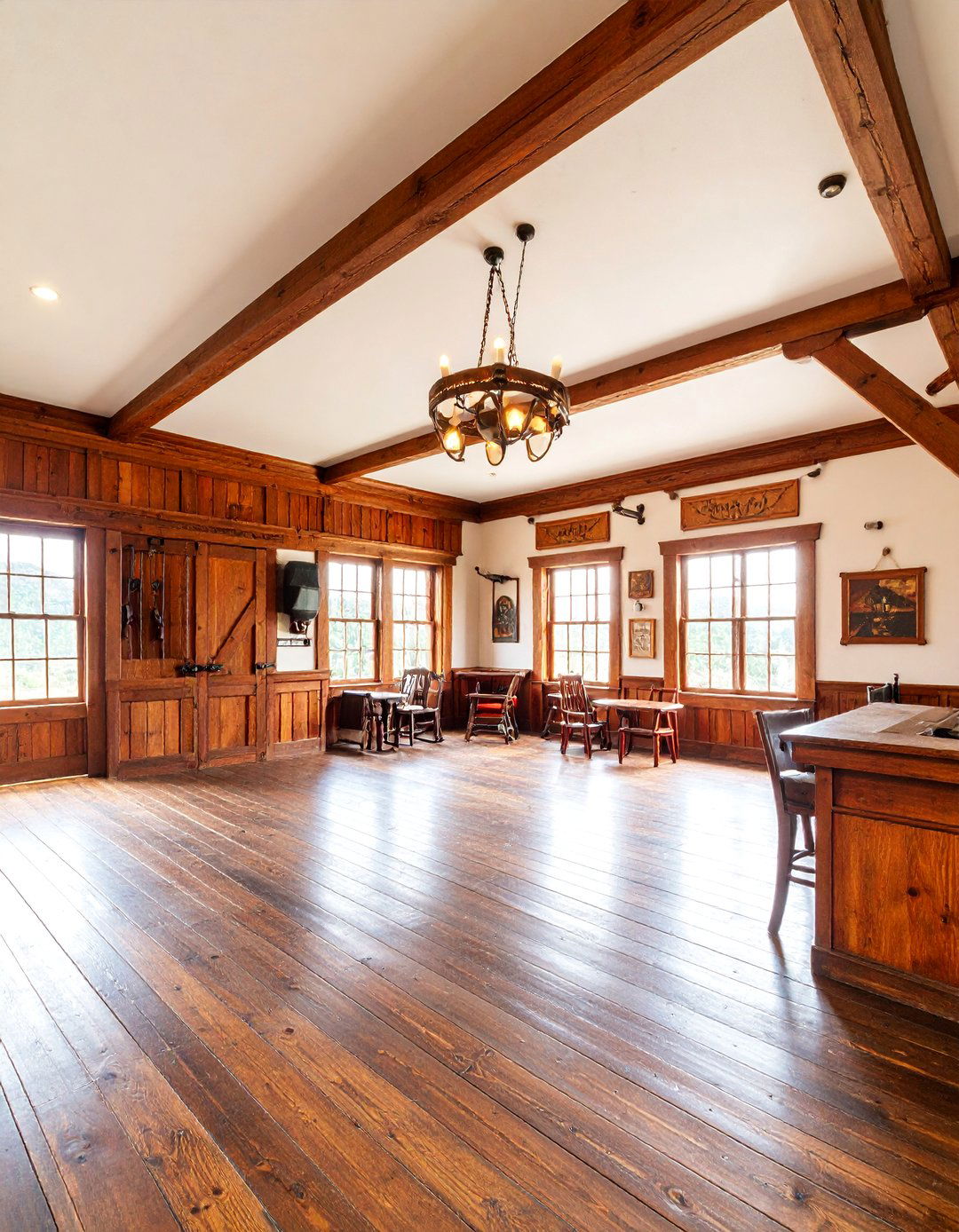 Western Saloon Gun Room - 25 Man Cave Gun Room Ideas