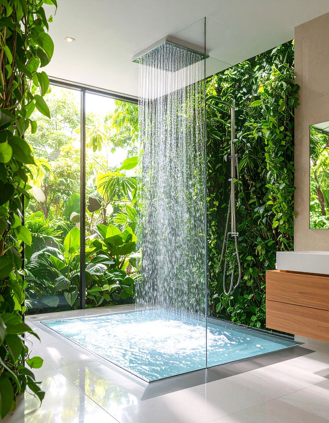 Wet Room Complete Integration - 25 Doorless Walk In Shower Ideas