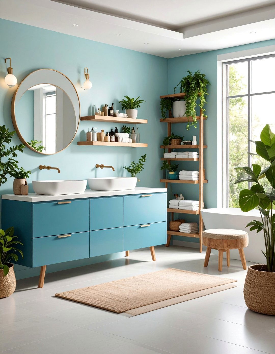 Wet Room with Integrated Storage Solutions - 25 Wet Room Ideas