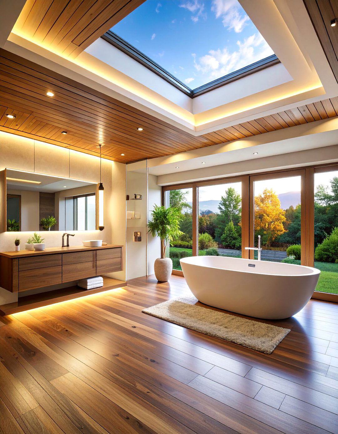 Wet Room with Statement Ceiling Design - 25 Wet Room Ideas