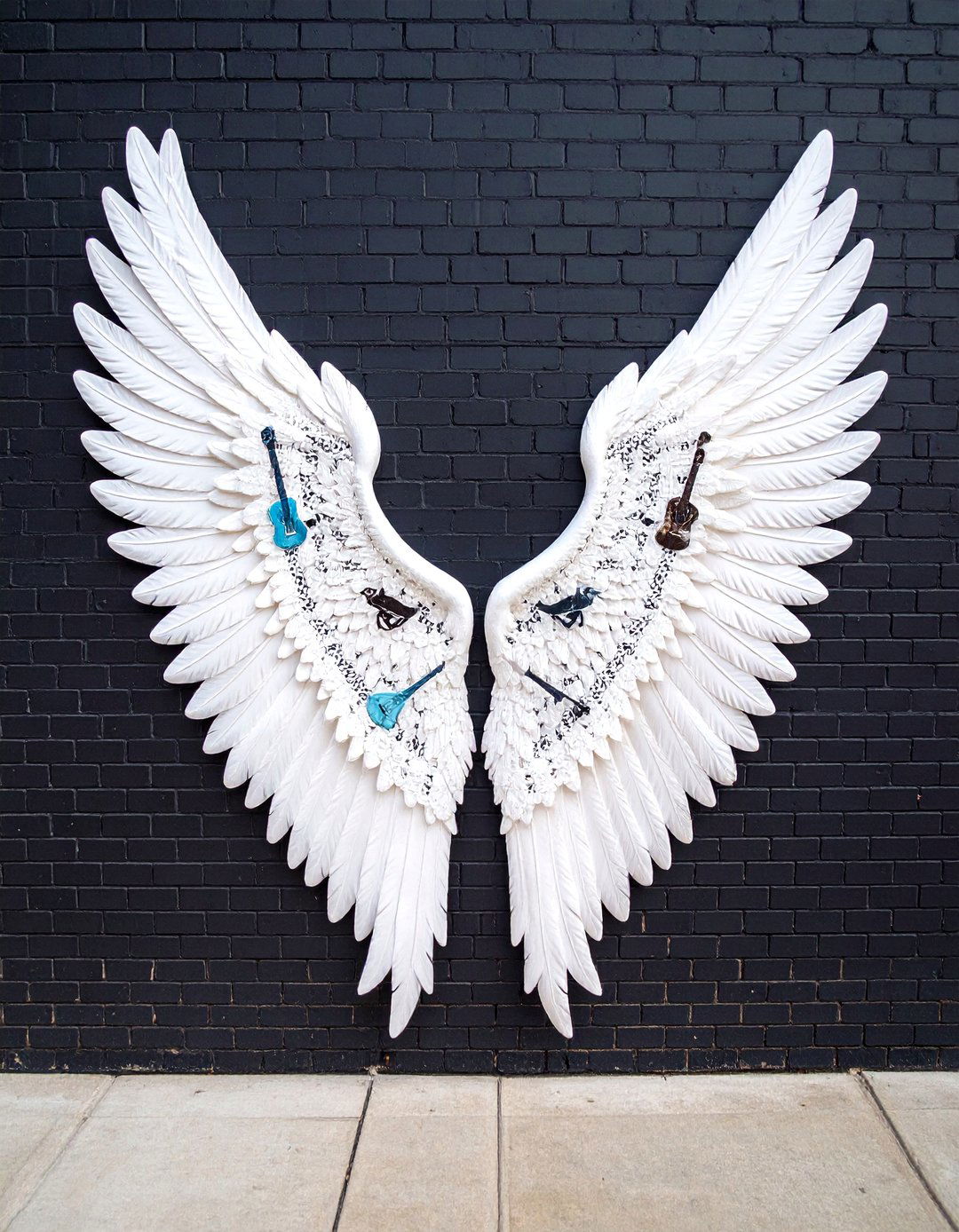 What Lifts You Wings Mural in The Gulch - 25 Nashville Murals