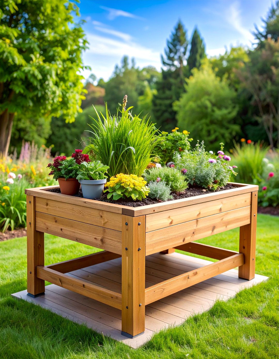 Wheelchair Accessible Table Style Raised Garden Bed - 25 Raised Garden Bed Ideas