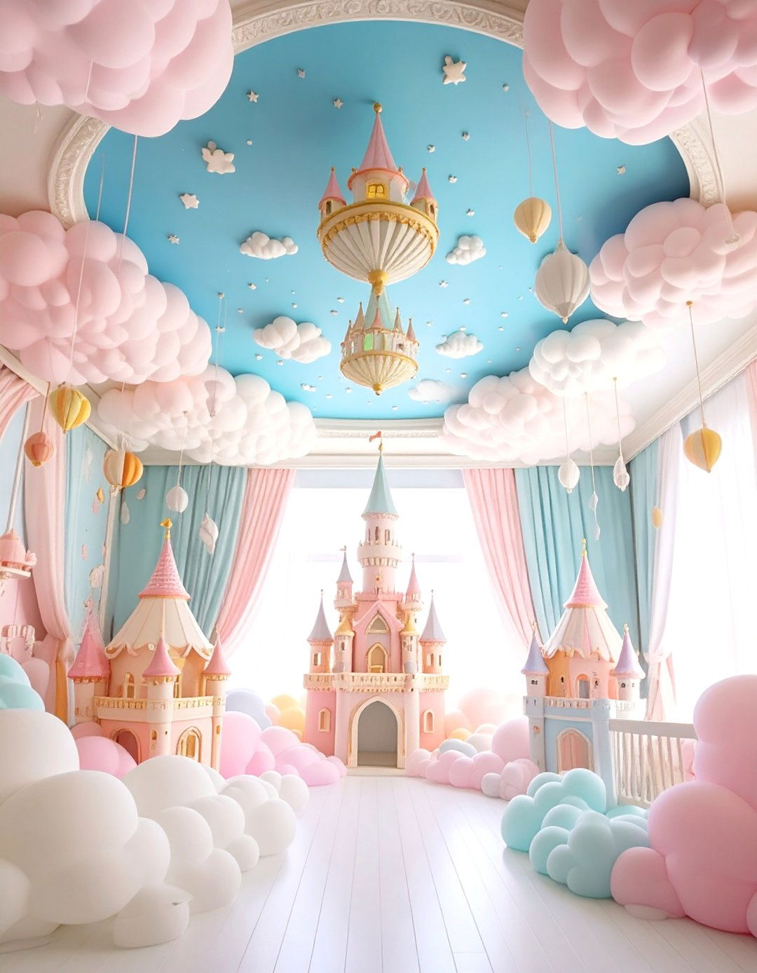 Whimsical Childrens Fantasy Ceiling - 25 Ceiling Wallpaper Ideas