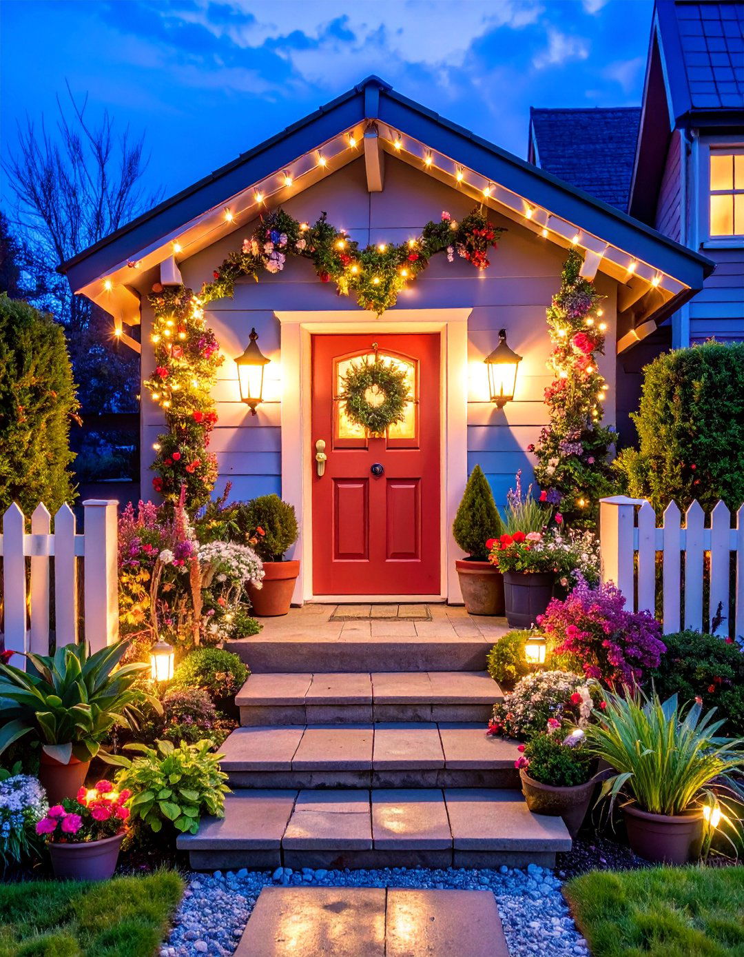 Whimsical Fairy Garden Magic - 25 Summer Front Door Decor Ideas