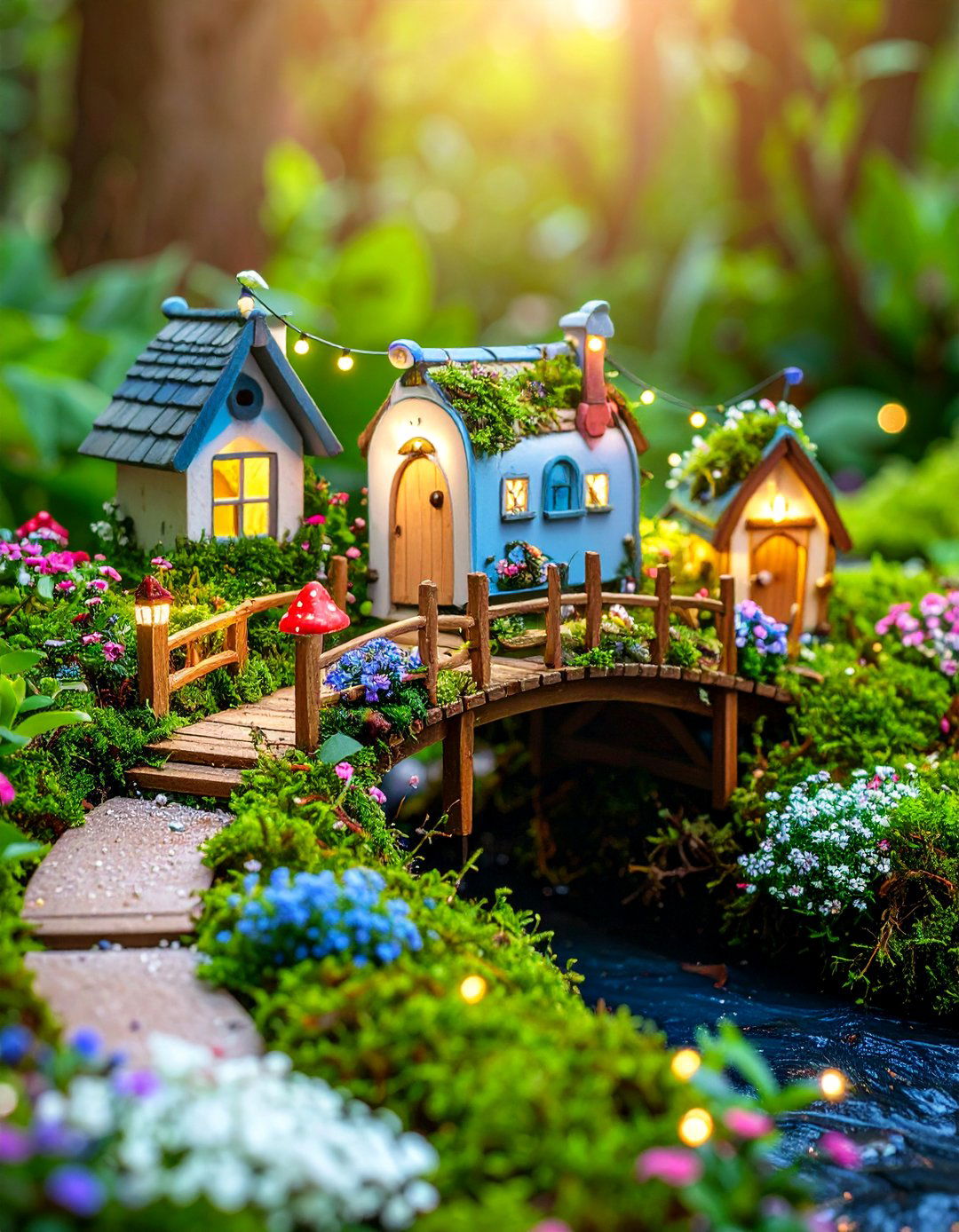 Whimsical Fairy Garden Mailbox with Miniature Details - 25 Mailbox Decor Ideas