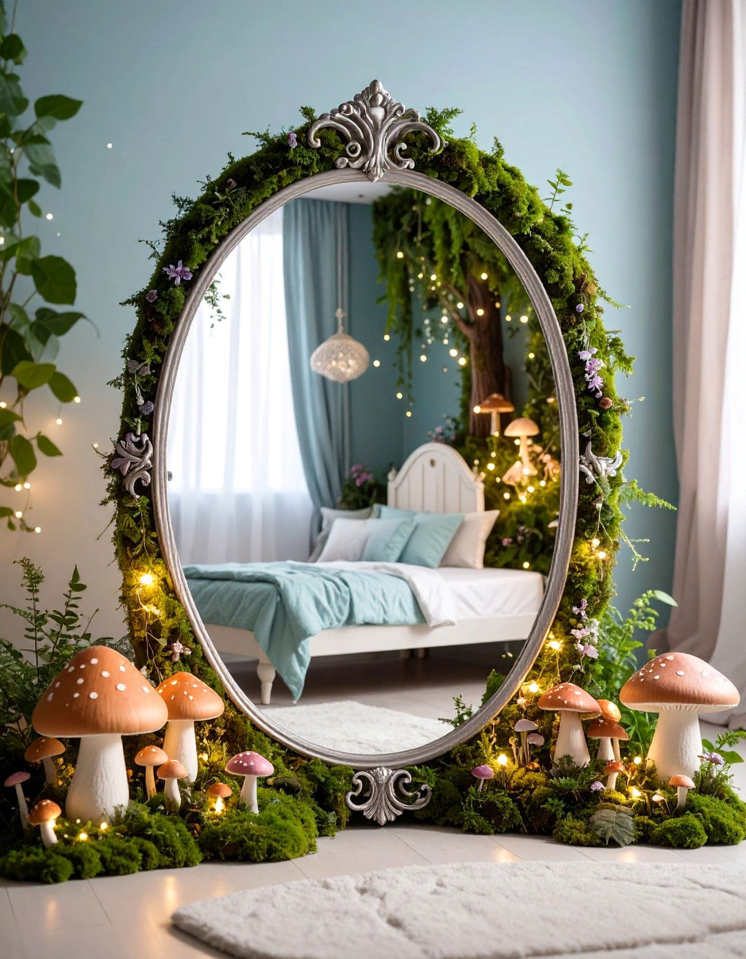 Whimsical Fairy Tale Forest - 25 Mirror Painting Ideas