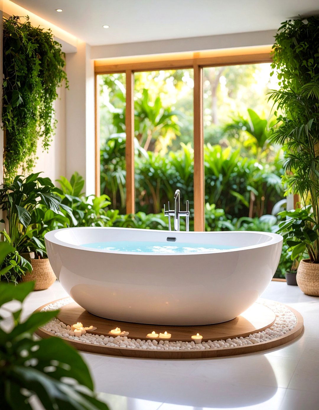 Whirlpool Spa Bathtub with Hydrotherapy Jets - 25 Bathtub Ideas