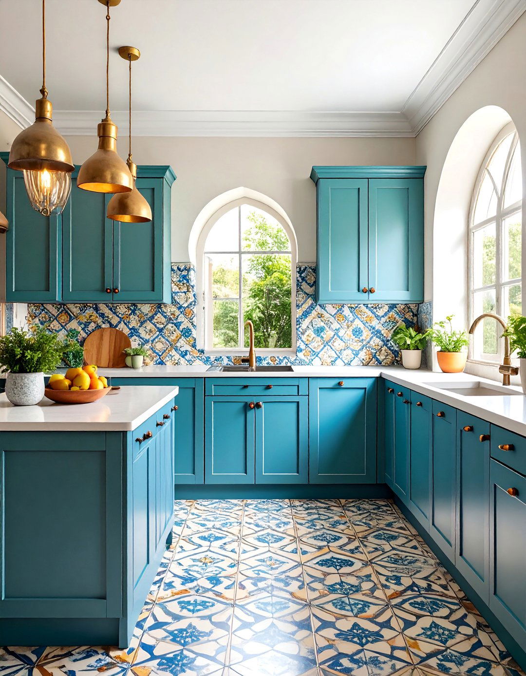 White Arabesque Kitchen Backsplash - 25 White Kitchen Backsplash Ideas