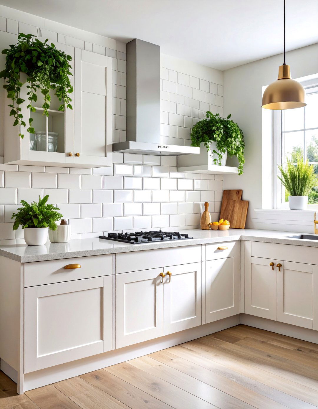 White Beveled Subway Kitchen Backsplash - 25 White Kitchen Backsplash Ideas