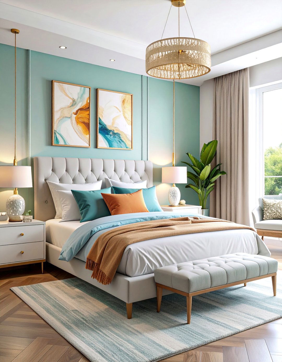 White Contemporary Chic Bedroom - 25 White Bedroom Ideas