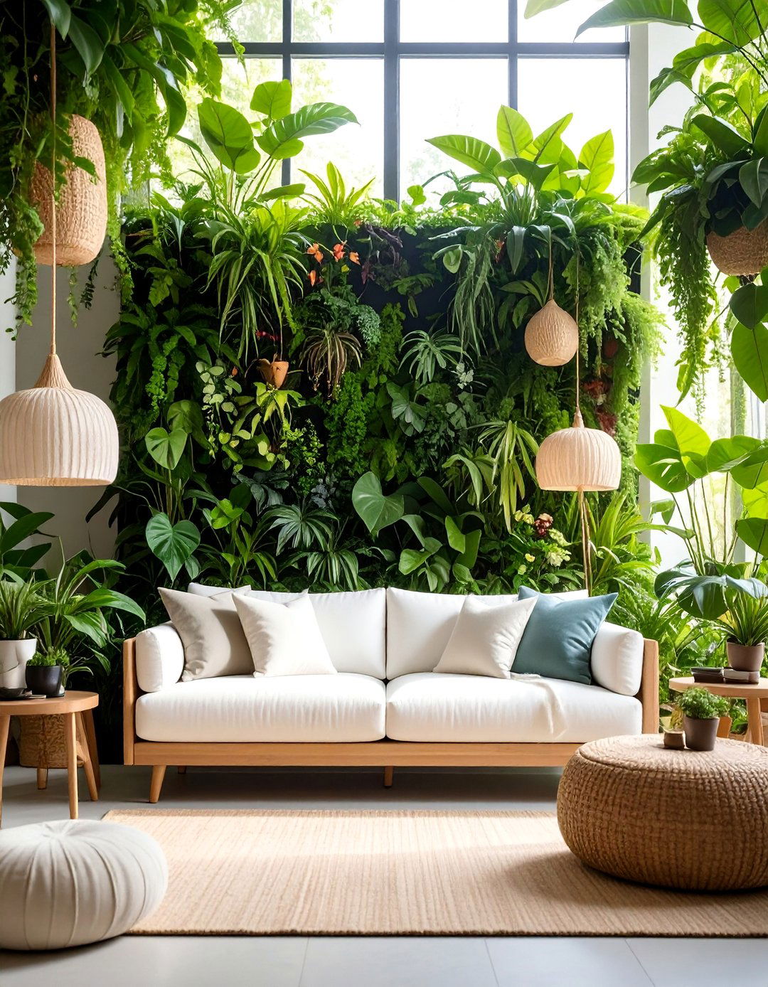 White Couch Garden Room Indoor Oasis - 25 White Couch Living Room Ideas