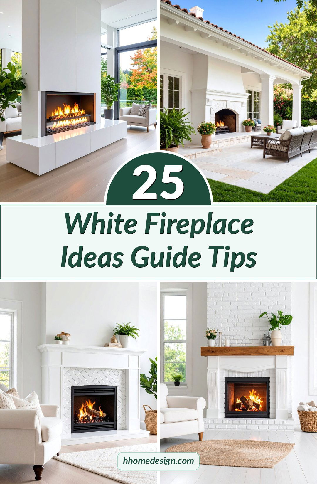 25 White Fireplace Ideas Guide Tips
