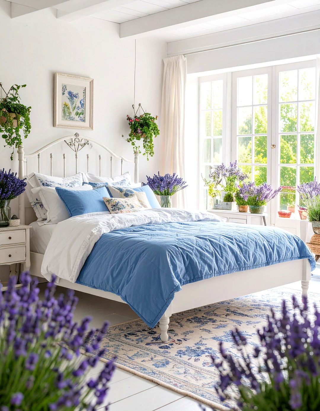 White French Country Bedroom - 25 White Bedroom Ideas