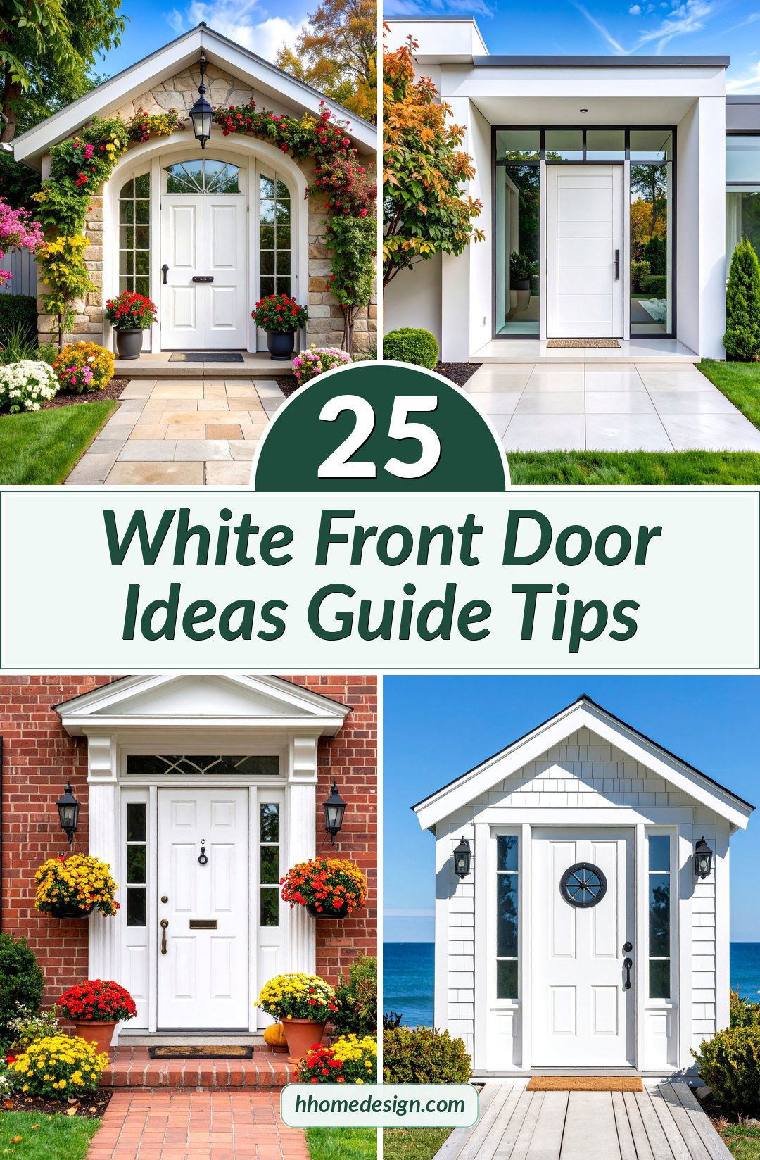 25 White Front Door Ideas Guide Tips