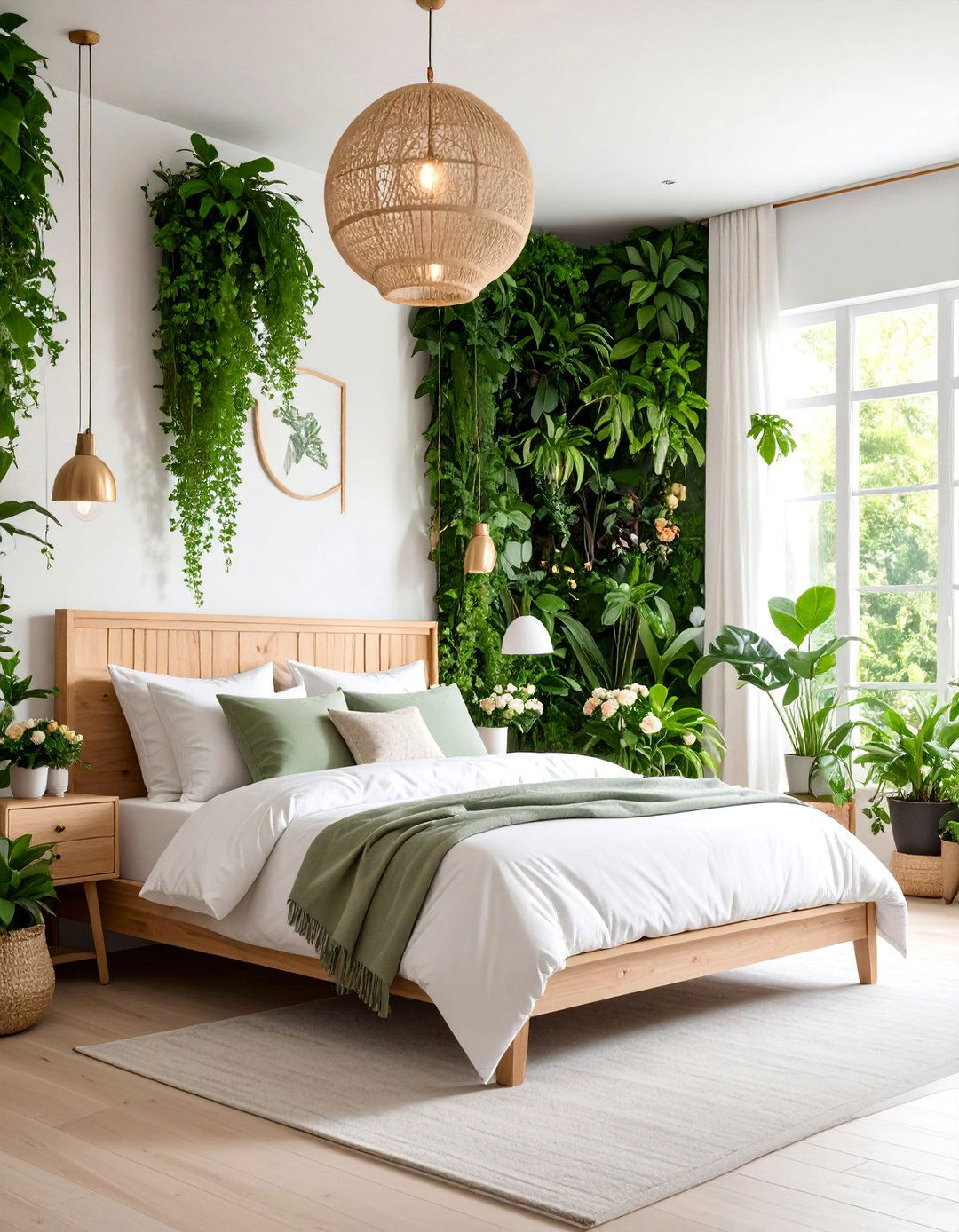 White Garden Inspired Bedroom - 25 White Bedroom Ideas