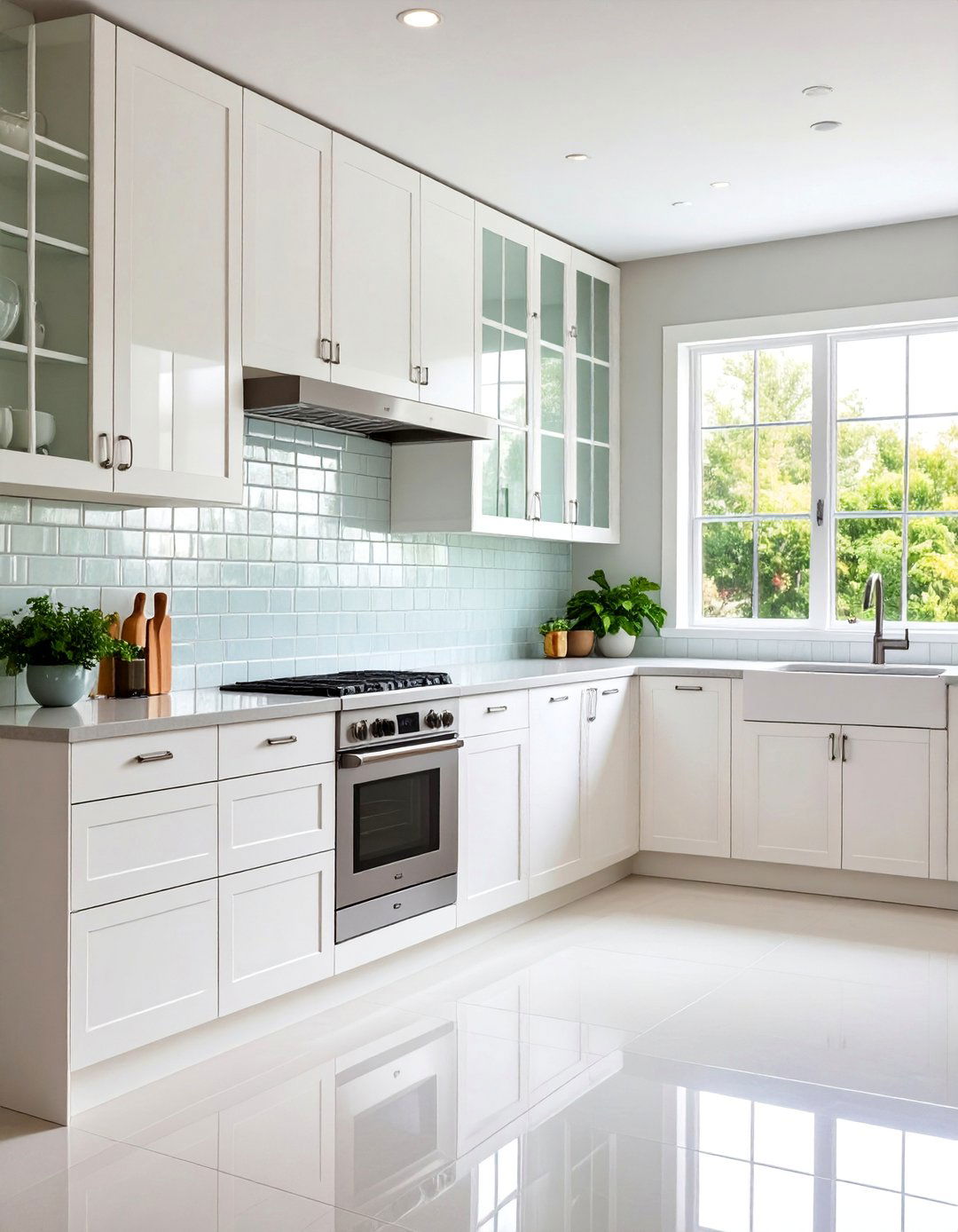 White Glass Subway Kitchen Backsplash - 25 White Kitchen Backsplash Ideas