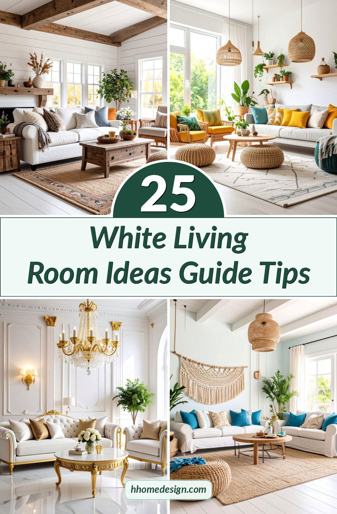 25 White Living Room Ideas Guide Tips
