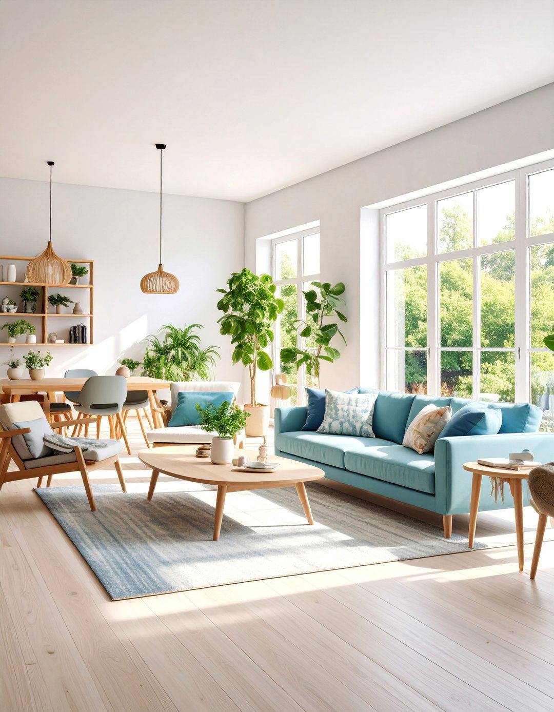White Living Room with Multi Generational Comfort - 25 White Living Room Ideas